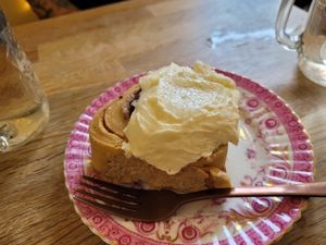 Cinnamon Swirl at Chapter One Coffee Shop in Edinburgh