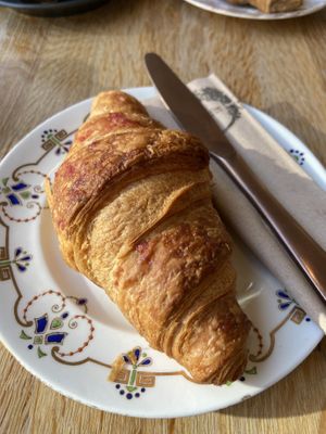 Raspberry croissant  at Chapter One Coffee Shop in Edinburgh