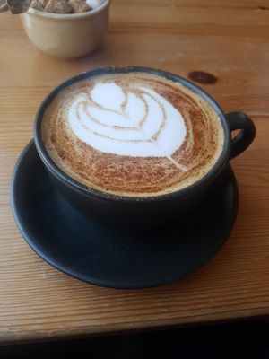 Chai latte at Chapter One Coffee Shop in Edinburgh