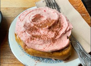 Cinnamon swirl  at Chapter One Coffee Shop in Edinburgh