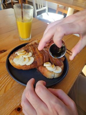 French toast at Chapter One Coffee Shop in Edinburgh