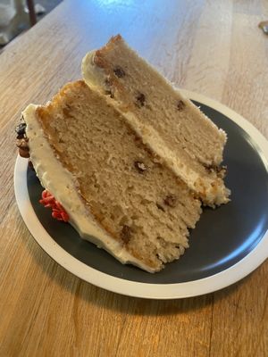 Maple pecan sponge cake  at Chapter One Coffee Shop in Edinburgh