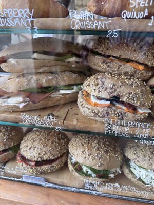 Options   at Chapter One Coffee Shop in Edinburgh