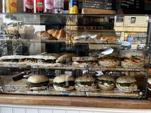 Cabinet full of yummy   at Chapter One Coffee Shop in Edinburgh