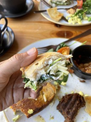 Cheese didn’t melt all the way, but still good.   at Chapter One Coffee Shop in Edinburgh