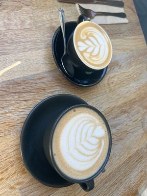 Flat White & Biscoff Latte  at Chapter One Coffee Shop in Edinburgh