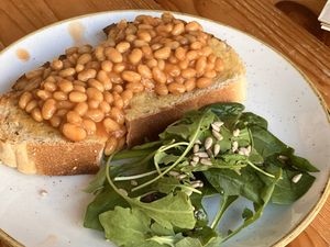 Beans on Toast at Chapter One Coffee Shop in Edinburgh
