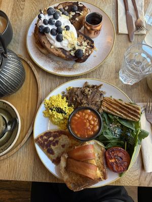 Breakfast  at Chapter One Coffee Shop in Edinburgh