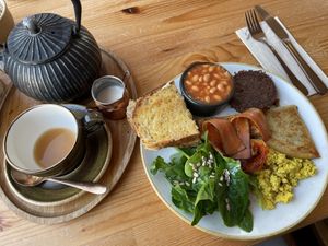 Full Scottish Breakfast  at Chapter One Coffee Shop in Edinburgh