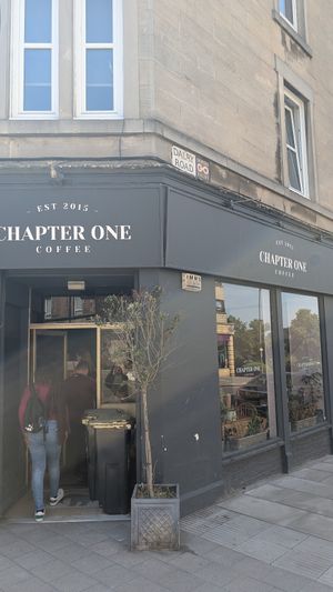  at Chapter One Coffee Shop in Edinburgh