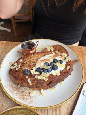 French toast  at Chapter One Coffee Shop in Edinburgh