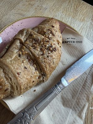 Blueberry CroissCroissant  at Chapter One Coffee Shop in Edinburgh