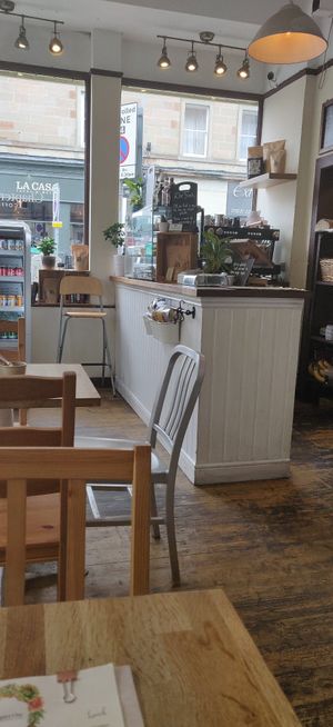 Inside at Chapter One Coffee Shop in Edinburgh