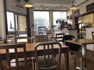 Food looked so go ate it before remembered to take photo at Chapter One Coffee Shop in Edinburgh