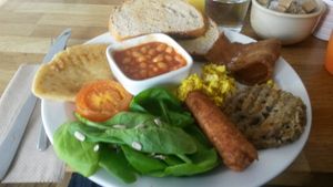 Cooked breakfast  at Chapter One Coffee Shop in Edinburgh