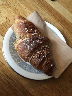 Blueberry-Croissant 💜 at Chapter One Coffee Shop in Edinburgh