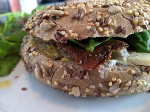 Ruben sandwich at Chapter One Coffee Shop in Edinburgh