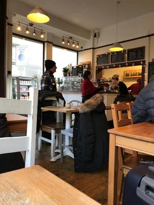Interior at Chapter One Coffee Shop in Edinburgh