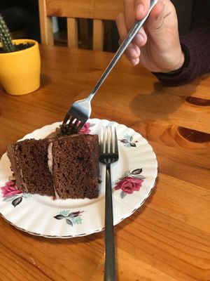 Cake at Chapter One Coffee Shop in Edinburgh