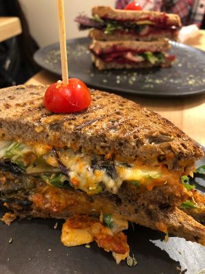 Margarita Sandwich (with vegan cheese) at Odacova in Barcelona