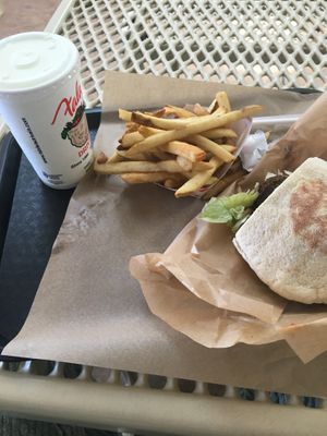   at Falafel's Drive In in San Jose