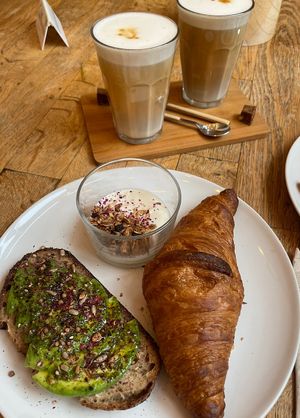 Breakfast platter  at Plenty in The Hague