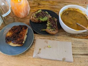 Excuse the gross napkin at Plenty in The Hague