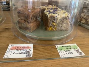 The blondie is quite good, but doesn’t really have a peanut butter flavour.  at Plenty in The Hague