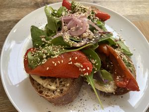 Roasted Bell Pepper Sandwich   at Plenty in The Hague