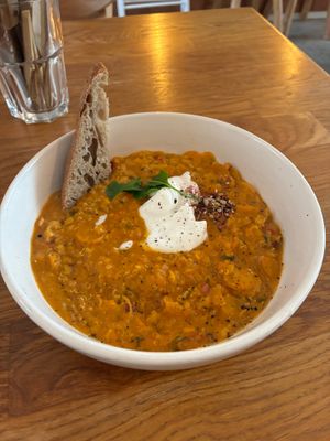 Dahl stew: very good at Plenty in The Hague