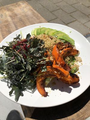 Pumpkin salad at Plenty in The Hague