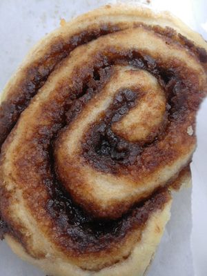 Cinnamon roll at Plenty in The Hague