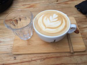 Oat latte at Plenty in The Hague