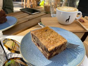 Peanut Chocolate blondie at Plenty in The Hague