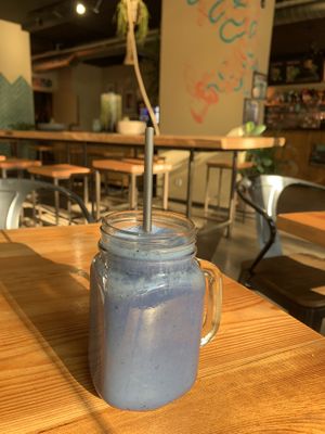 Vegan protein smoothie  at Juice Dudes in Barcelona