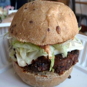 Southwest Burger at Seed Kitchen in Venice
