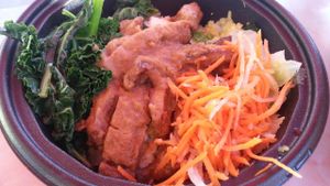 kalbi seitan bowl at Seed Kitchen in Venice