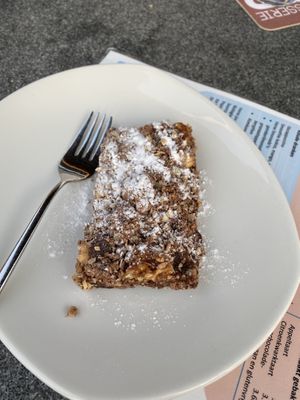 A chocolate-nuts crumble.  at Brasserie BLVD in Vlissingen