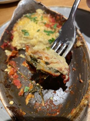 Vegan lasagna  at Wildwood  in Maidstone