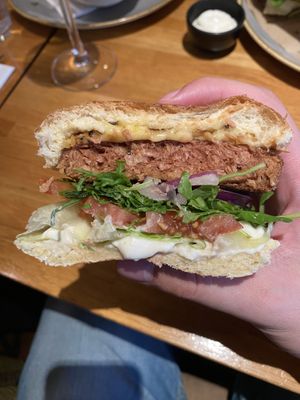 Vegan burger  at Wildwood  in Maidstone