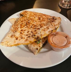 Grilled Chicken and Roasted Veggie Quesadilla at Mark of the Beastro in Salt Lake City