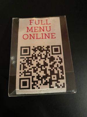 Menu at Mark of the Beastro in Salt Lake City