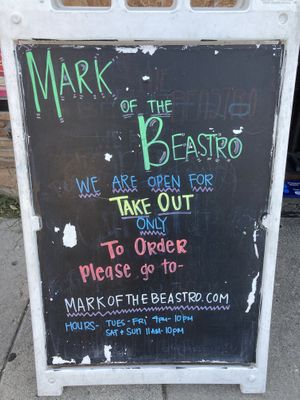 Take-out only during COVID-19 at Mark of the Beastro in Salt Lake City