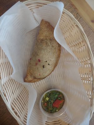 Spinach empanada at MyRoots in Miami
