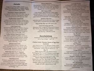 Downtown Deli and Donuts Menu.  I believe the items labeled with a V indicate Vegan and those labeled with VG indicate what's Vegetarian. at Downtown Deli & Donuts in Spartanburg