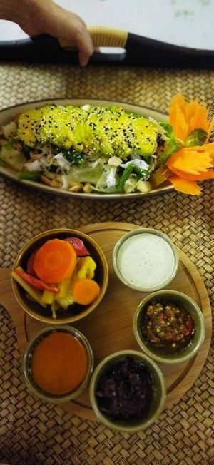 our deeps and avocado kaya salad  at Way Nam in Koh Phangan