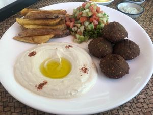 falafel plate  at Way Nam in Koh Phangan