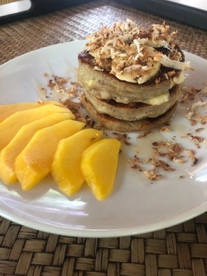 banana coconut pancakes at Way Nam in Koh Phangan