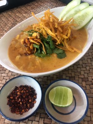 moe moe's special kow soi   at Way Nam in Koh Phangan