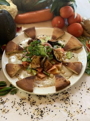 Fatush salad #Veganuary at Way Nam in Koh Phangan